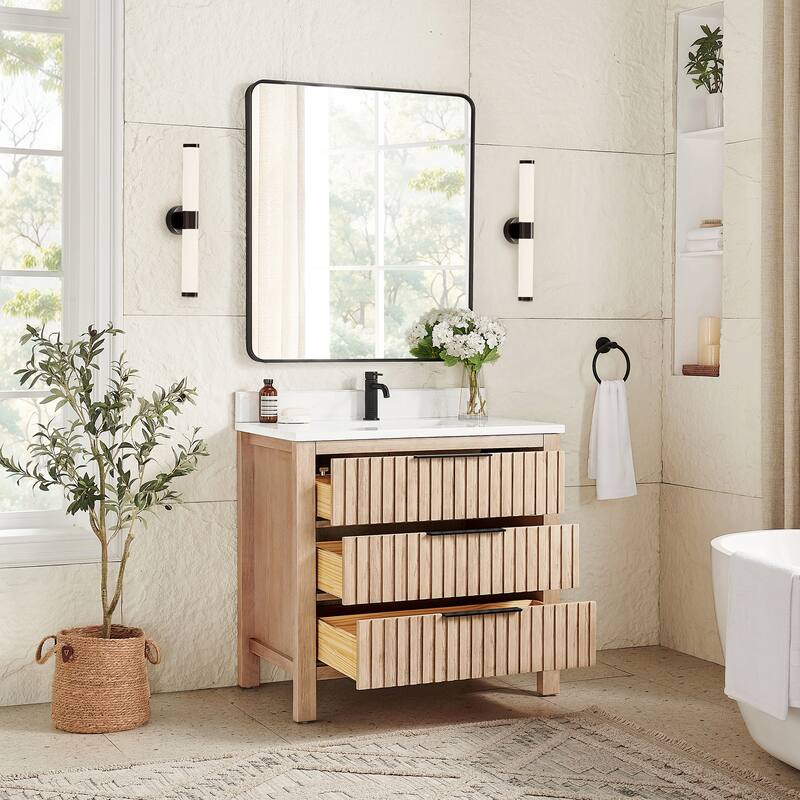 Shenzhen Bath Vanity with Composite Stone Top without Mirror