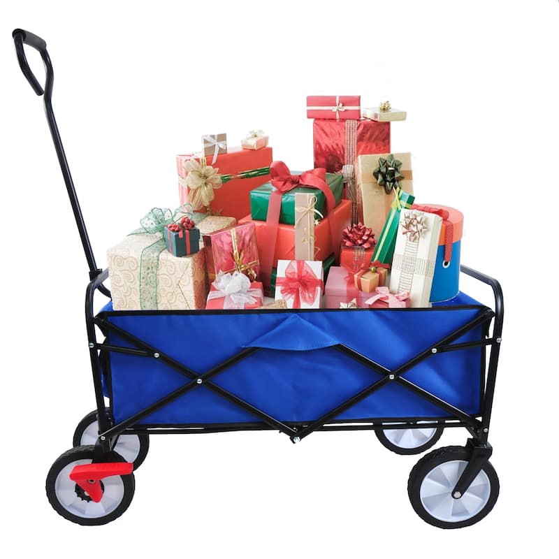 Versatile Folding Wagon: Ideal for Garden, Shopping, and Beach Excursions