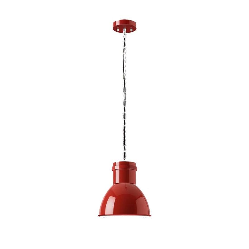 Vintage light fixtures red pendant light metal island lights
