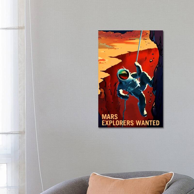 iCanvas "Explorers Wanted" by NASA Canvas Print - 26x18x1.5