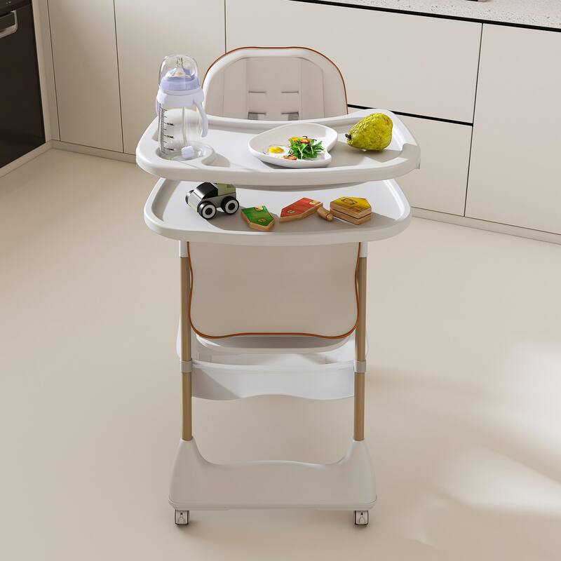 Anmytek Baby High Chair Convertible Feeding Play Seat Modern Nursery Multi Functional