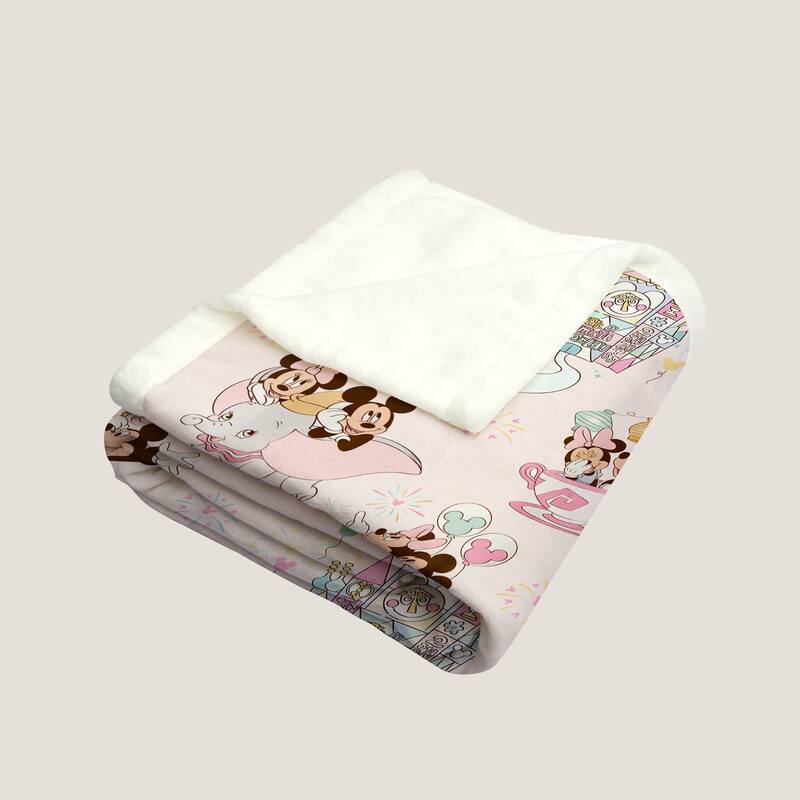 Custom Mickey Minnie Mouse Throw Blanket, Personalized Name Blanket for Kid