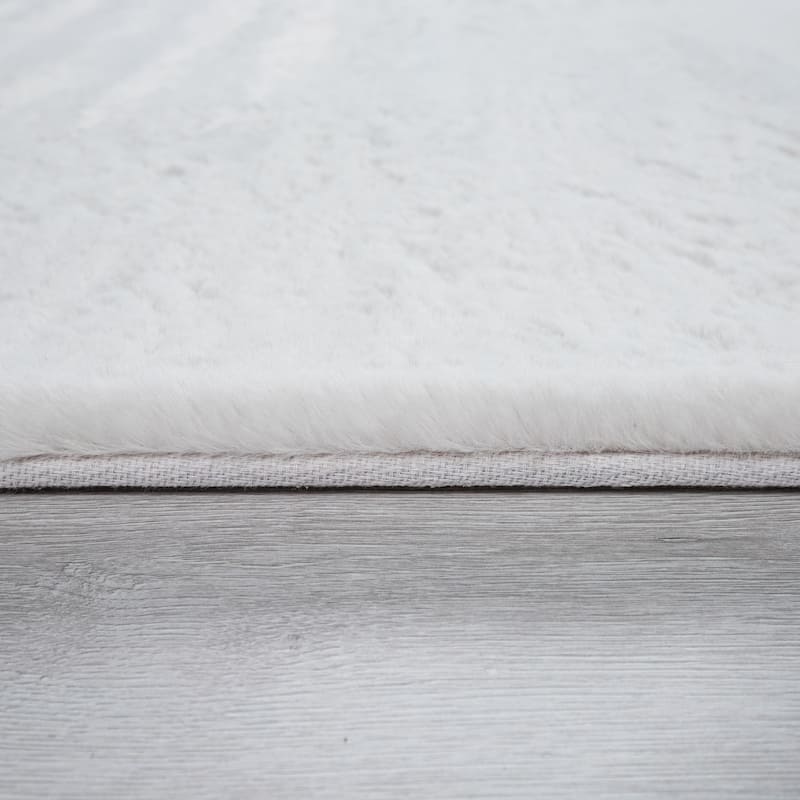 Solid High Pile Area Rug Cosy Luxurious Touch Super Soft