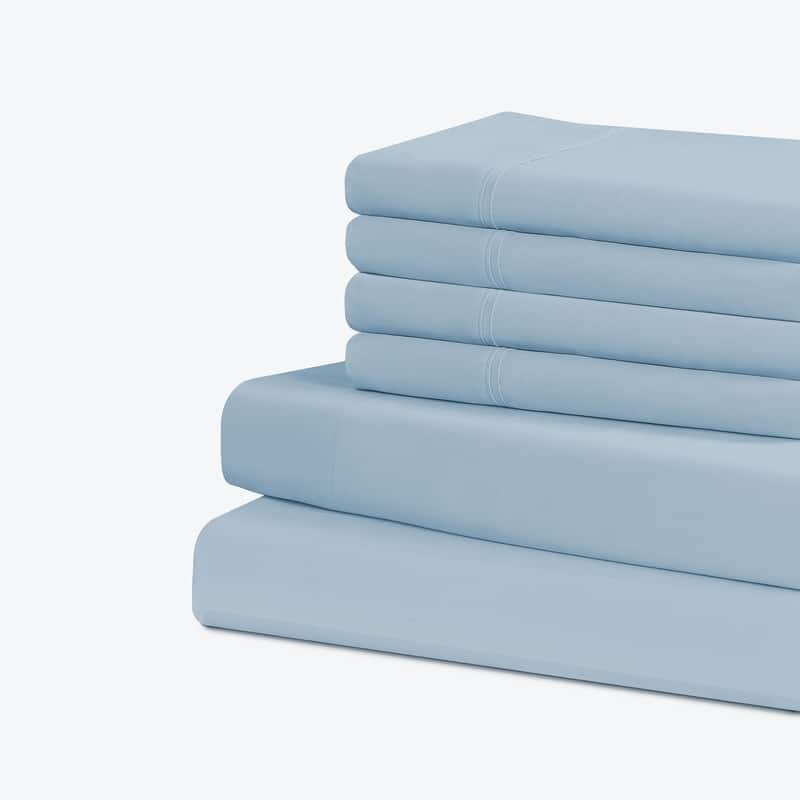 Swift Home Premium Ultra Soft Microfiber 6-Piece Sheet Set with Extra Pillowcases