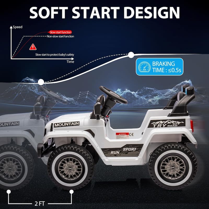 12V Ride on Truck Car, Kids Electric Car with Remote Control