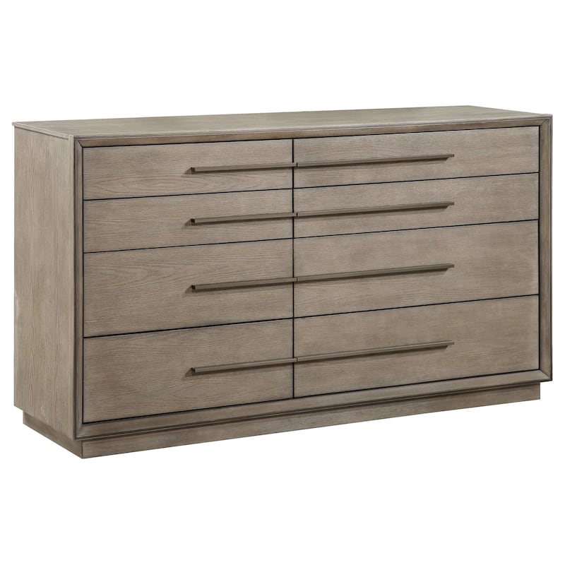 Durango 8-drawer Dresser and Mirror Taupe Oak - Dresser