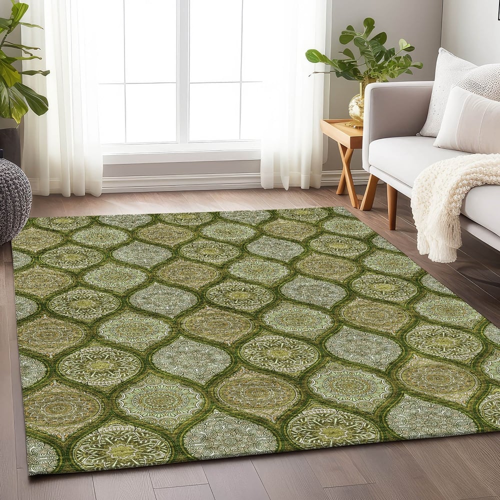 Premium Washable Super Soft Boho Mosaic Mayfield Rug
