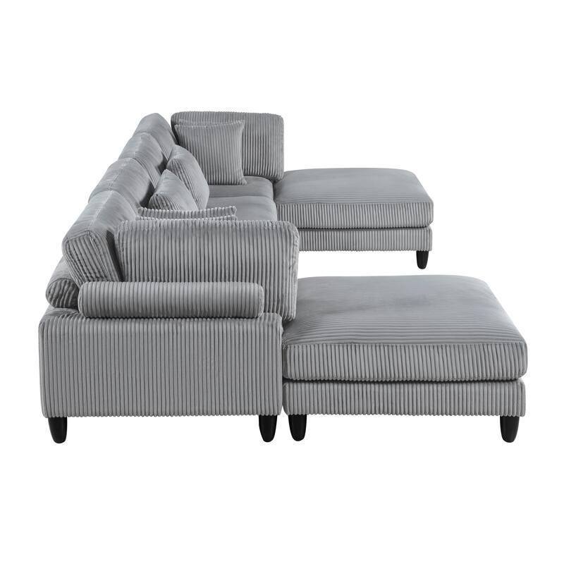 Jonas 6-Piece Modular Sectional Sofa with Ottoman