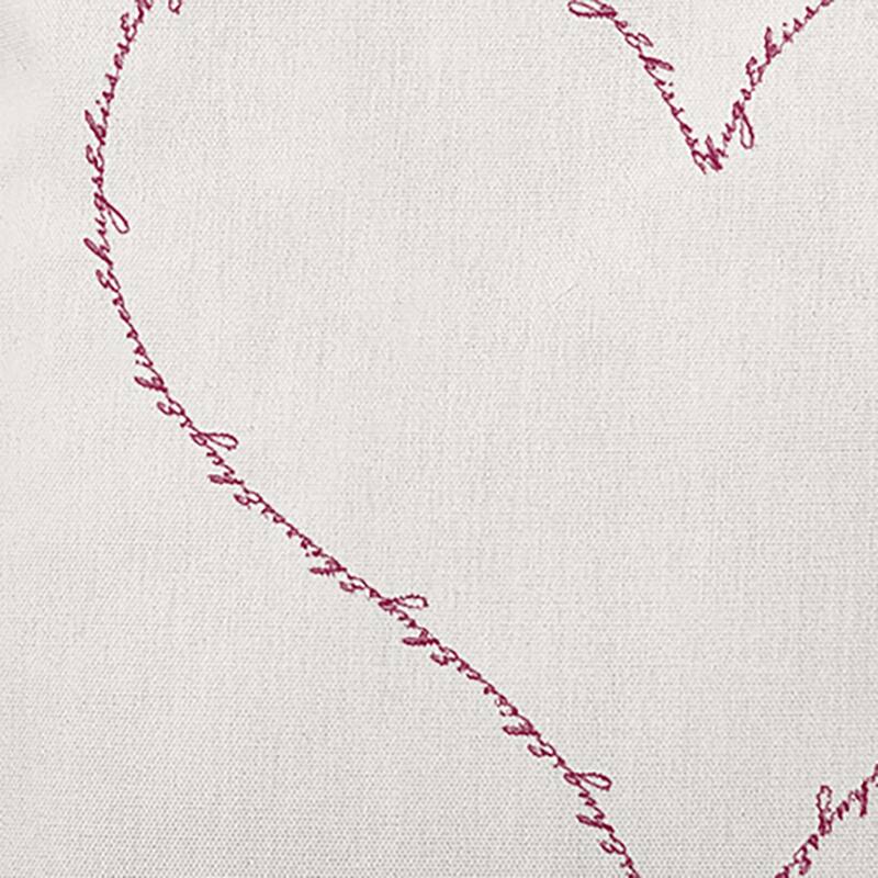 Hugs and Kisses Heart Valentine's Day Decorative Indoor/Outdoor Pillow