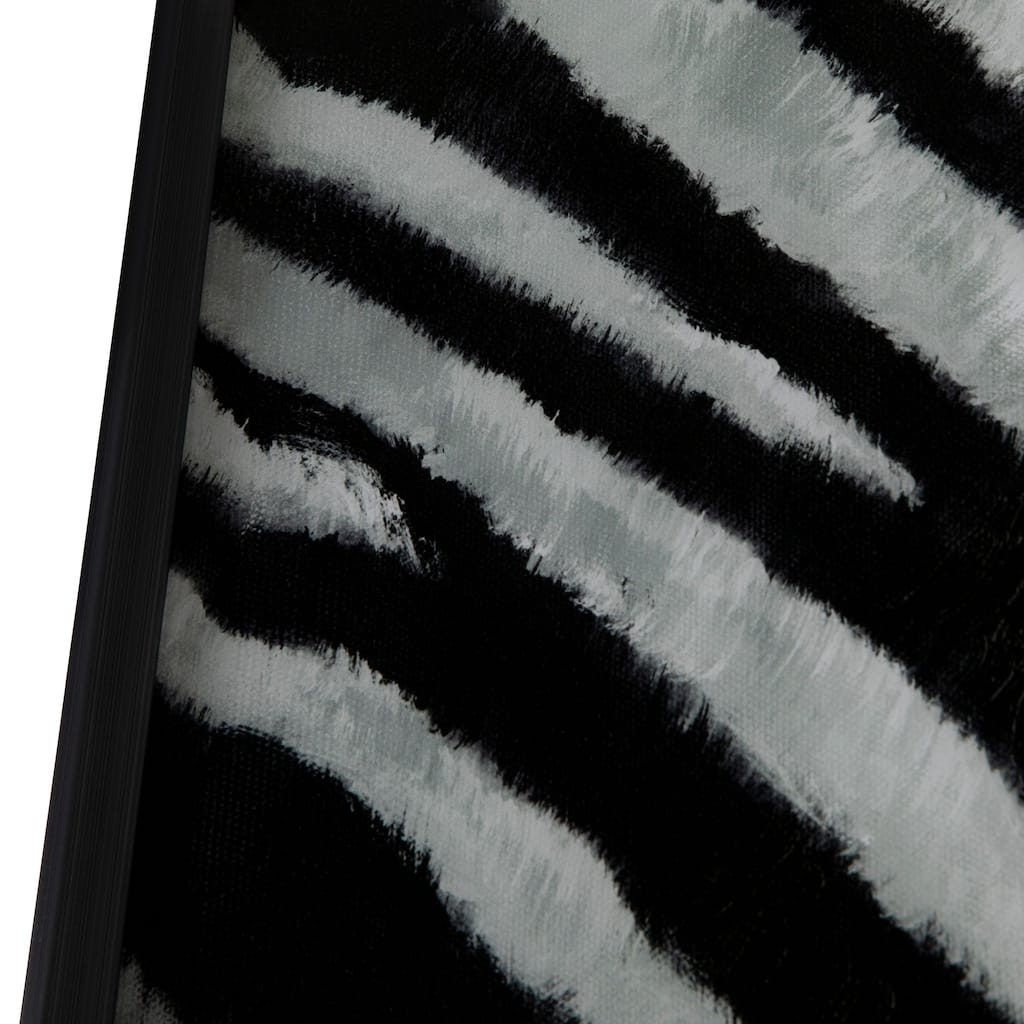 Half Shadows Glass Wall Art with Black Frame