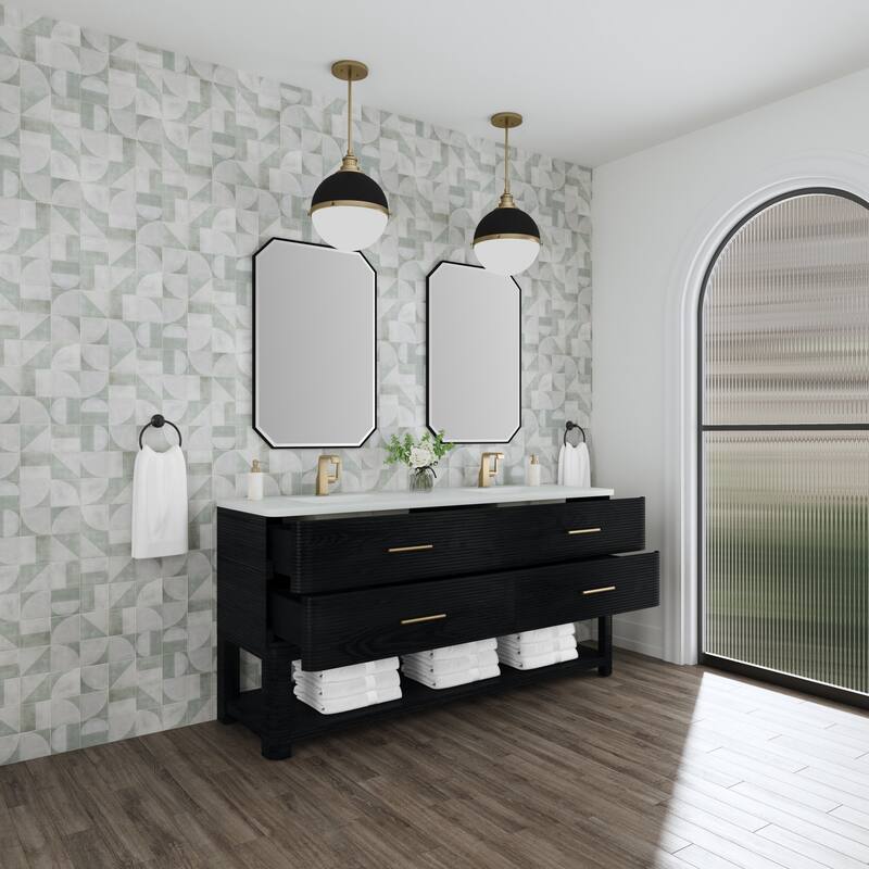 James Martin Vanities D704-V72-3WZ Lucian 72" Free Standing Double