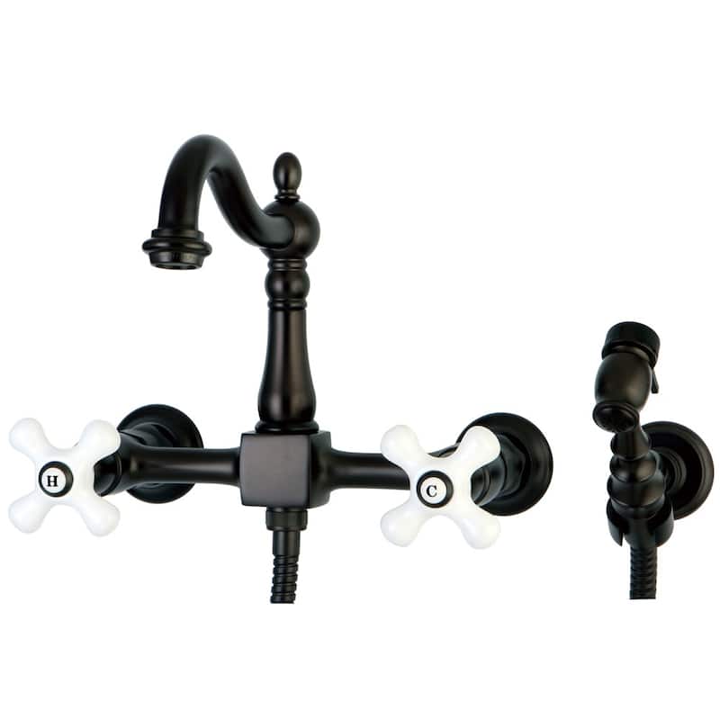 Kingston Brass Heritage Kitchen Faucet - Includes Sidespray
