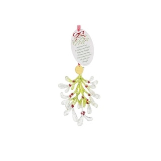 Cheeky Kisses Couple Acrylic Ornament - Personalized