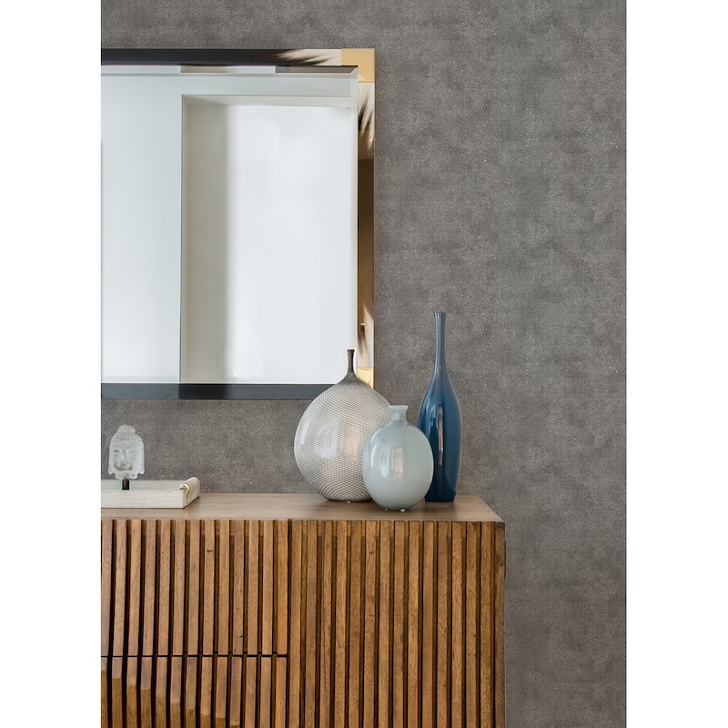 A-Street Prints Reverie Silver Ginkgo Wallpaper