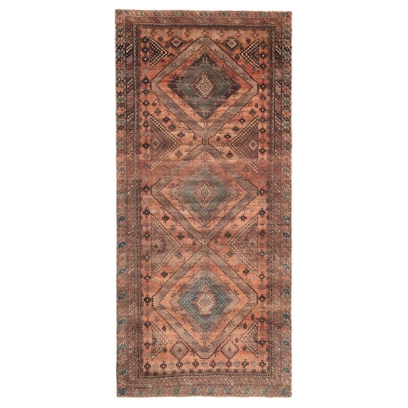 ECARPETGALLERY Hand-knotted Konya Anatolian Copper Wool Rug - 4'8 x 10'1