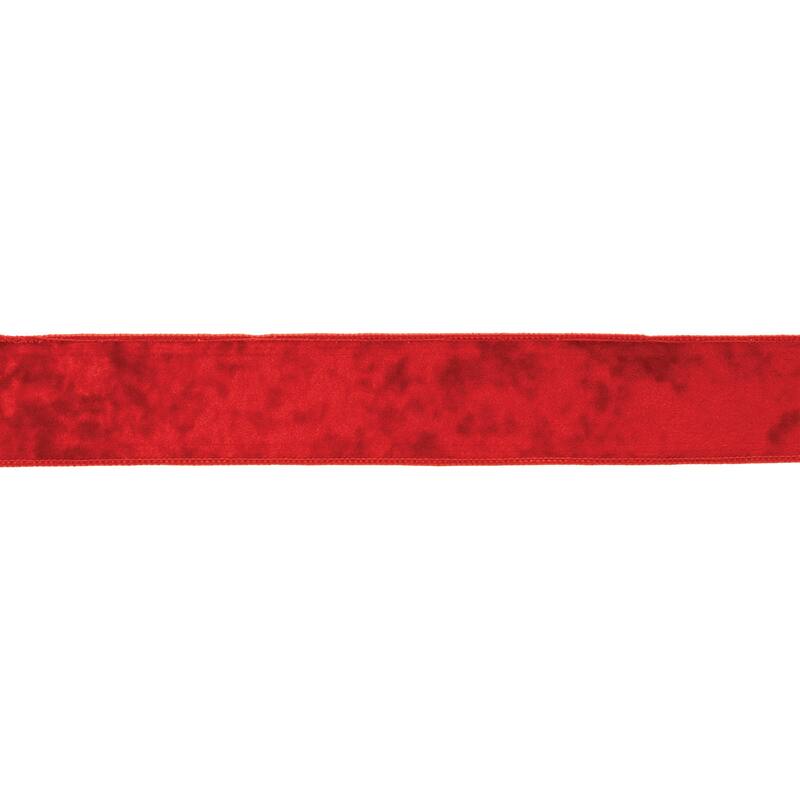 Red Wired Ribbon 2.5" x 10 Yds. - N/A