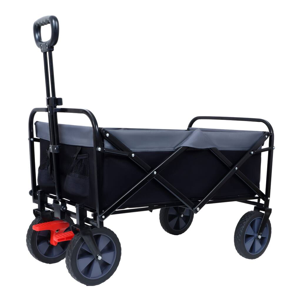 Heavy-Duty 360lb Collapsible Utility Wagon - 150L Capacity Folding Garden & Sport Cart