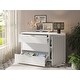 preview thumbnail 2 of 16, Shaker 53" Dresser Armoire in White