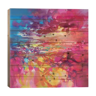 String Theory Print On Wood by Scott Naismith - Multi-Color