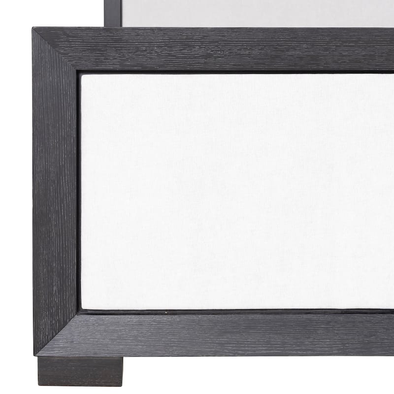 Furniture of America Durem II Modern Classic 3-Piece Solid Wood Panel Bedroom Set with 2-Drawer Oversized Nightstand