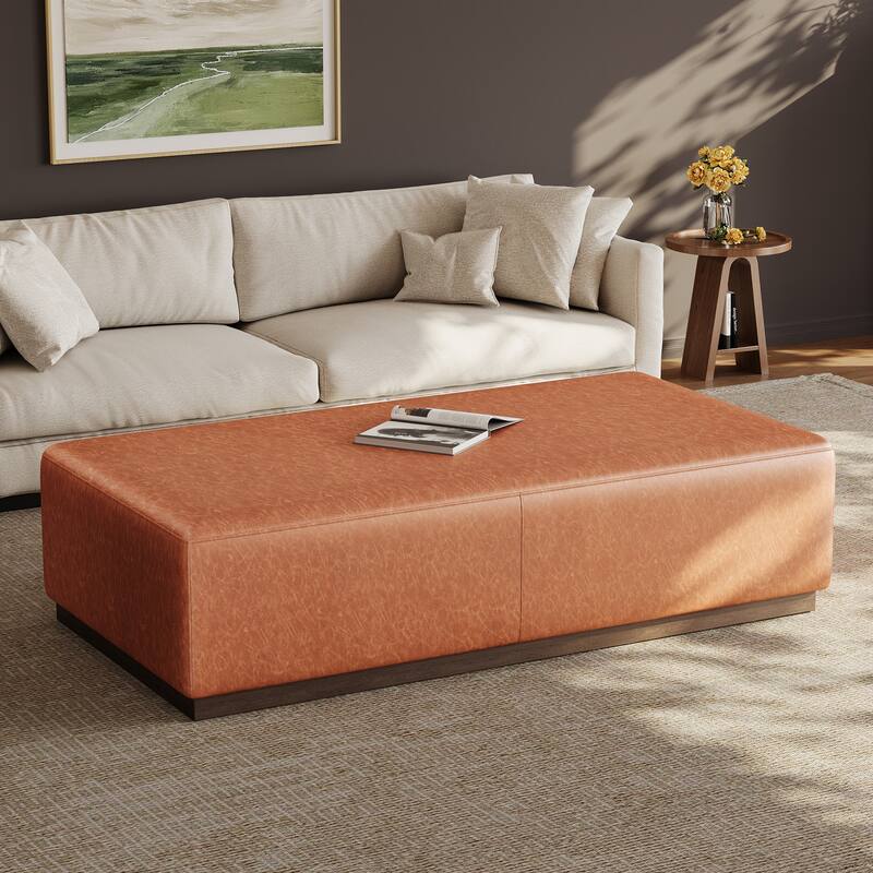 Scott Living Terra Ottoman 59"D X 30"W X 15"H - brown