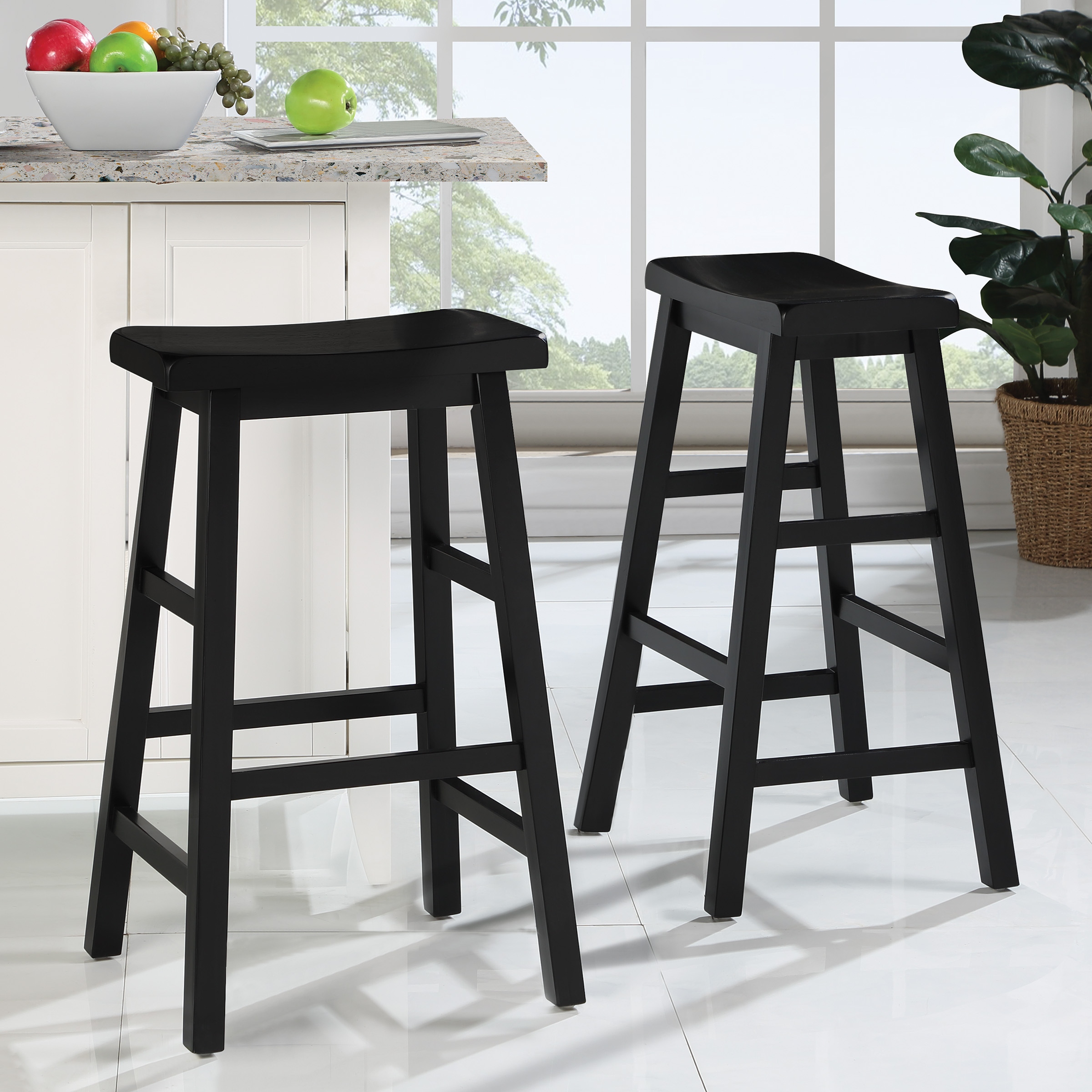 Black saddle 2025 stools