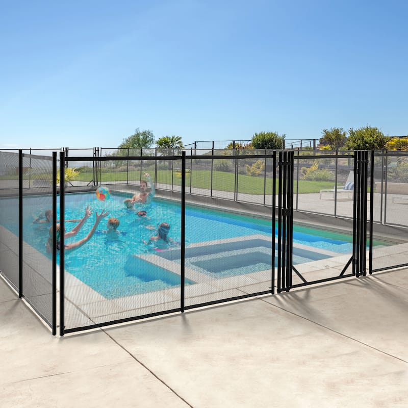 48.42'' H x 38.5'' W Black Metal Gate - 38.5