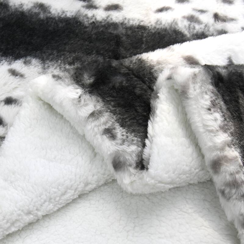 Citraka Brown FauxFur Reversible Sherpa Throw