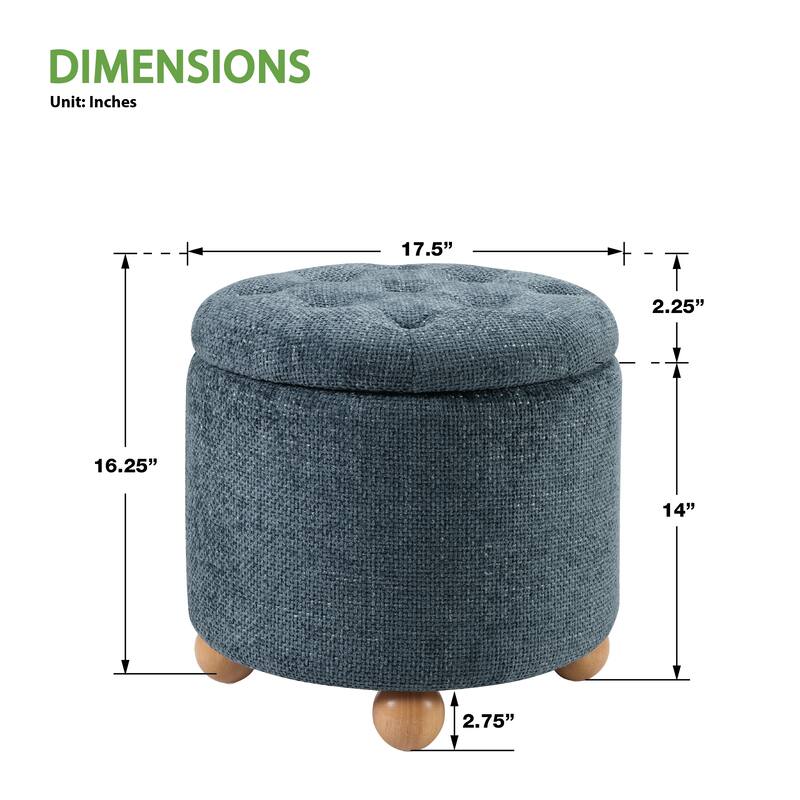 Naomi Storage Ottoman