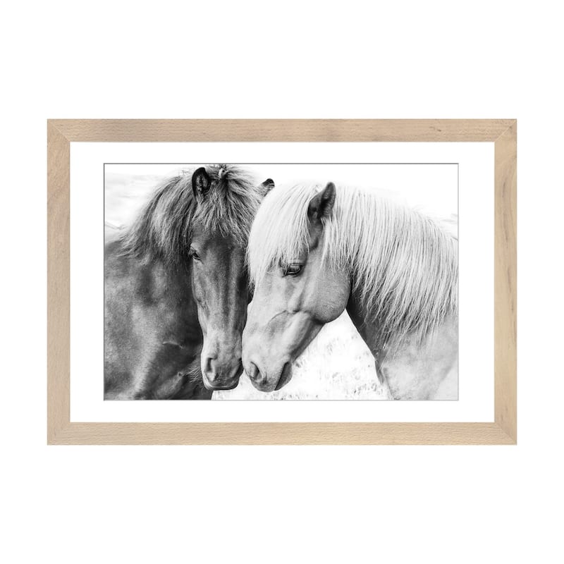 iCanvas "Horse Love" by Sisi & Seb PFA - Natural - 24x32x1