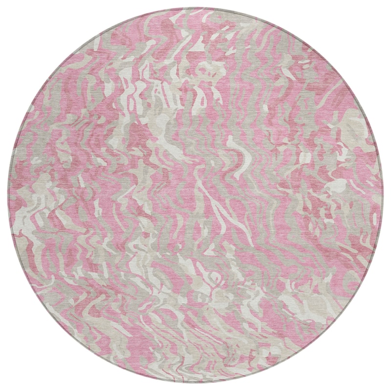 HomeRoots Abstract Transitional Rectangle Outdoor Rug