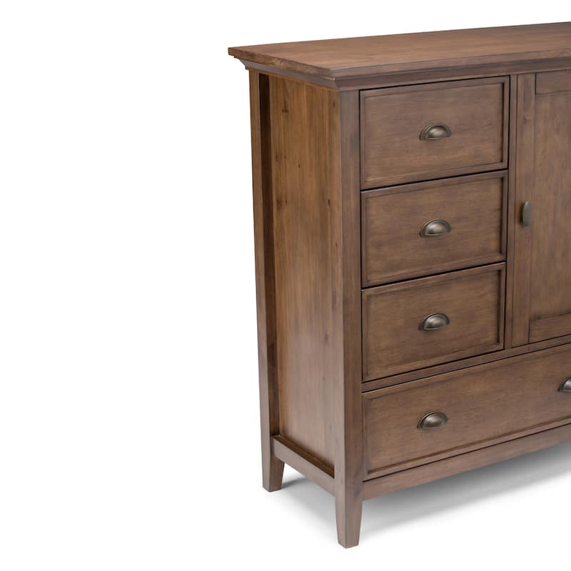 WYNDENHALL Mansfield SOLID WOOD 39 inch Wide Transitional Medium Storage Cabinet - 39"w x 17"d x 42" h