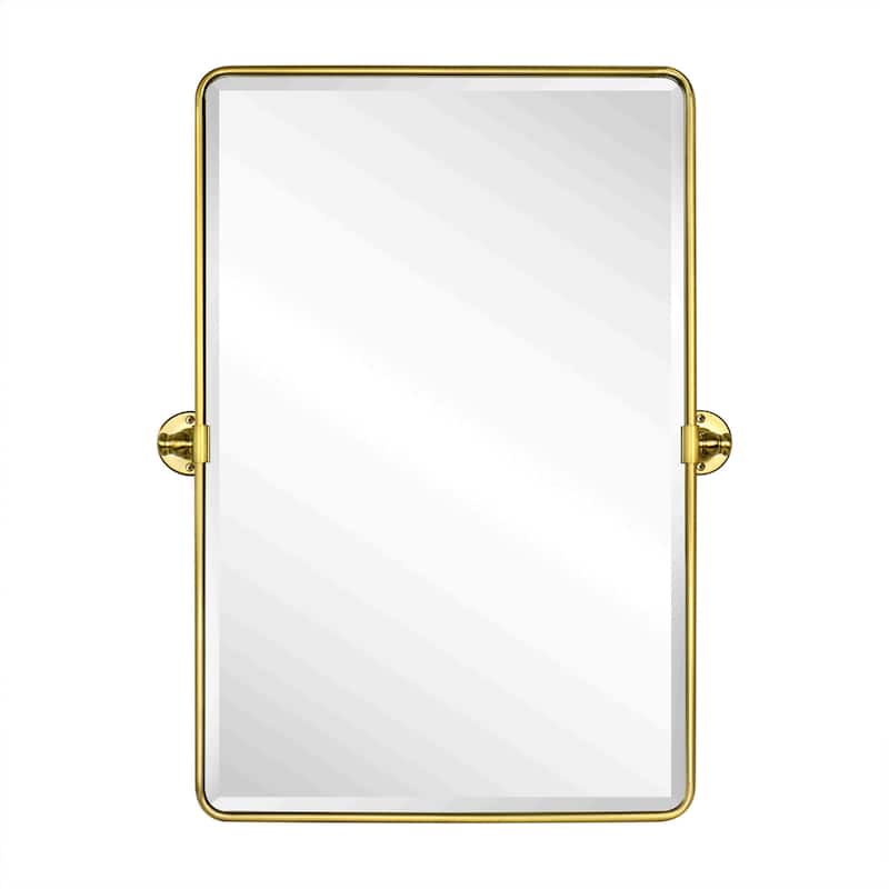 TEHOME Woodvale Rectangle Vertical Metal Wall Mirrors