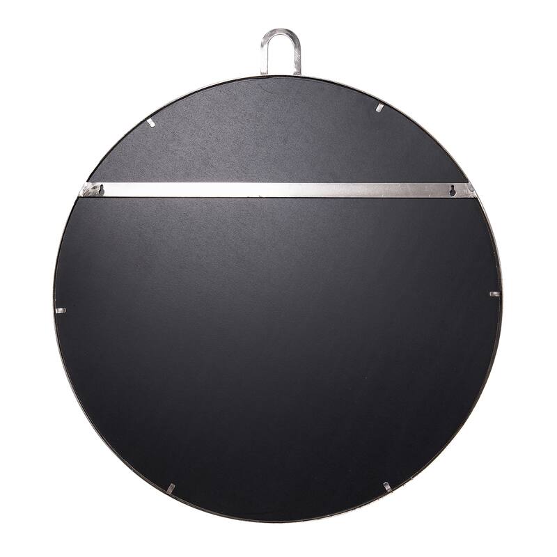 Varaluz Stopwatch Round Accent Mirror - 30"W x 30"H - Polished Nickel