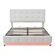 preview thumbnail 9 of 16, Tufted Upholstered Platform Bed with Hydraulic Storage System,Queen Size PU Storage Bed with LED Lights and USB charger