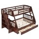 preview thumbnail 10 of 8, Twin Over Full Bunk Bed with 3 Drawers and Storage Staircase, Convertible to 2 beds,Wooden Bed Frame