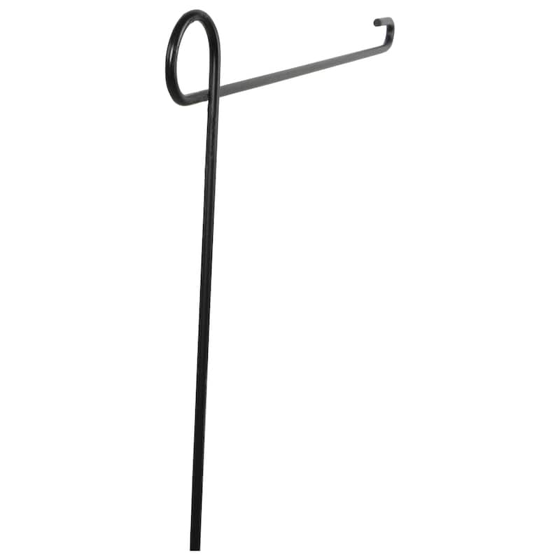 Metal Garden Flagpole - 36.5" - Black - 36.5
