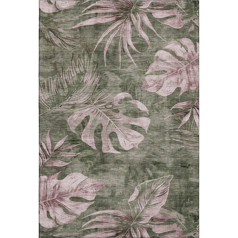 Premium Washable Super Soft Tropical Floral Mayfield Rug