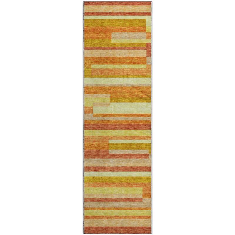 Premium Washable Super Soft Stripes Stacked Mayfield Rug