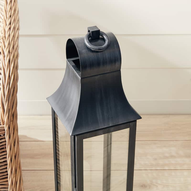 Geneva 21.5 inch Outdoor Lantern Washed Black