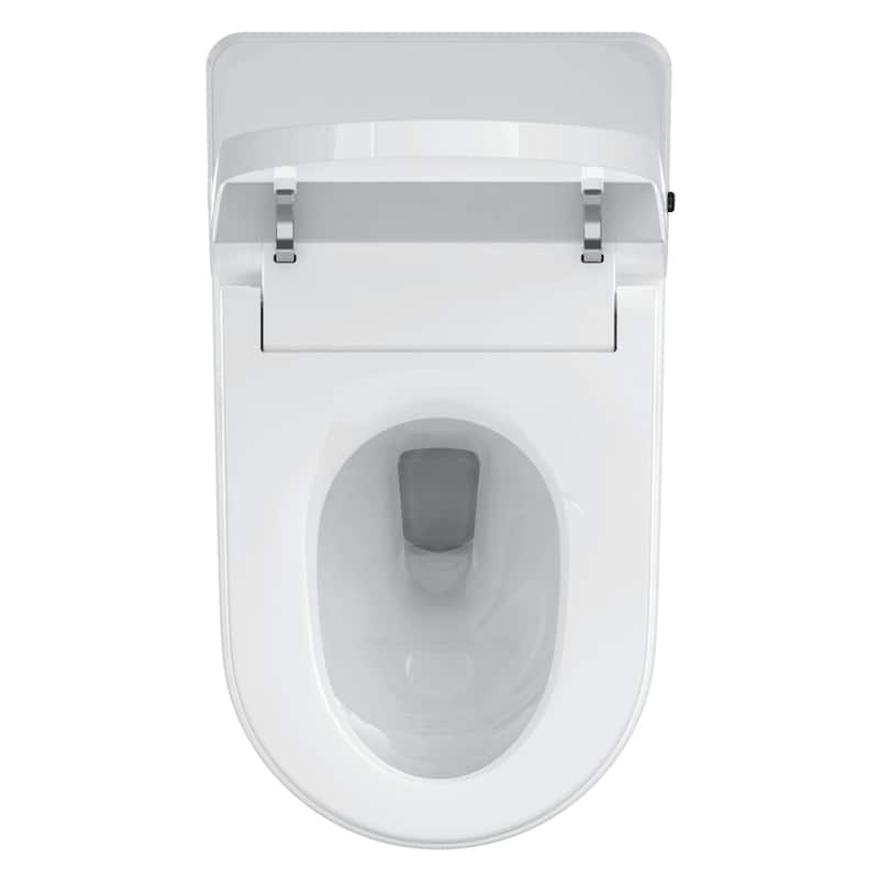 Fine Fixtures Modern One Piece Smart Toilet and bidet - Elongated, Tankless, Touchless Toilet