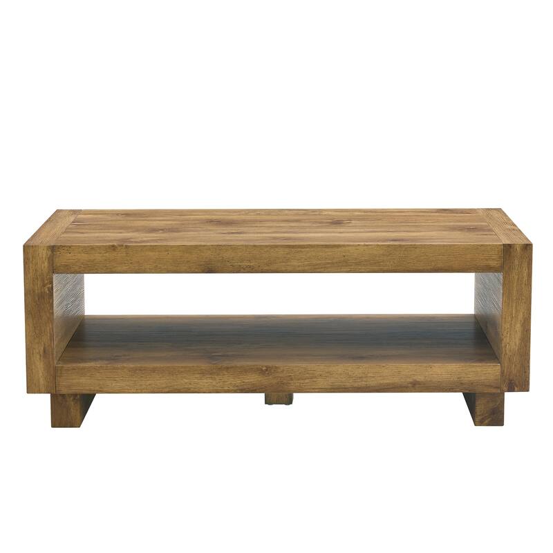 Modern Minimalist MDF Rectangular Coffee Table, 47.2*23.6*18 Inches