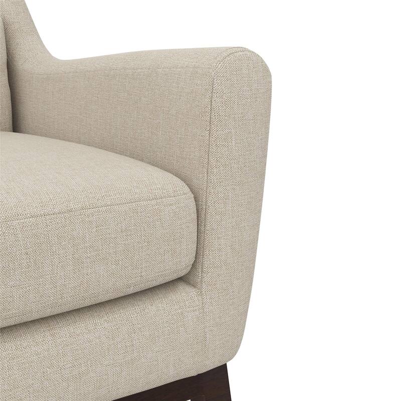 Little Seeds Sophie Mid-Century Rocker with Lumbar Pillow