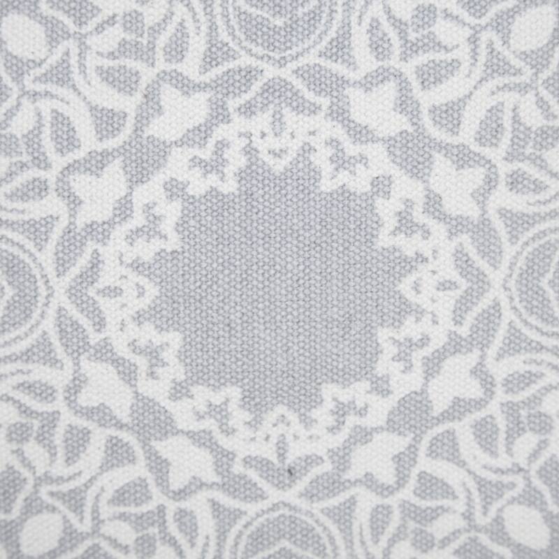 Handwoven Medallion Mandala Square Throw Pillow - 18" - Gray and White