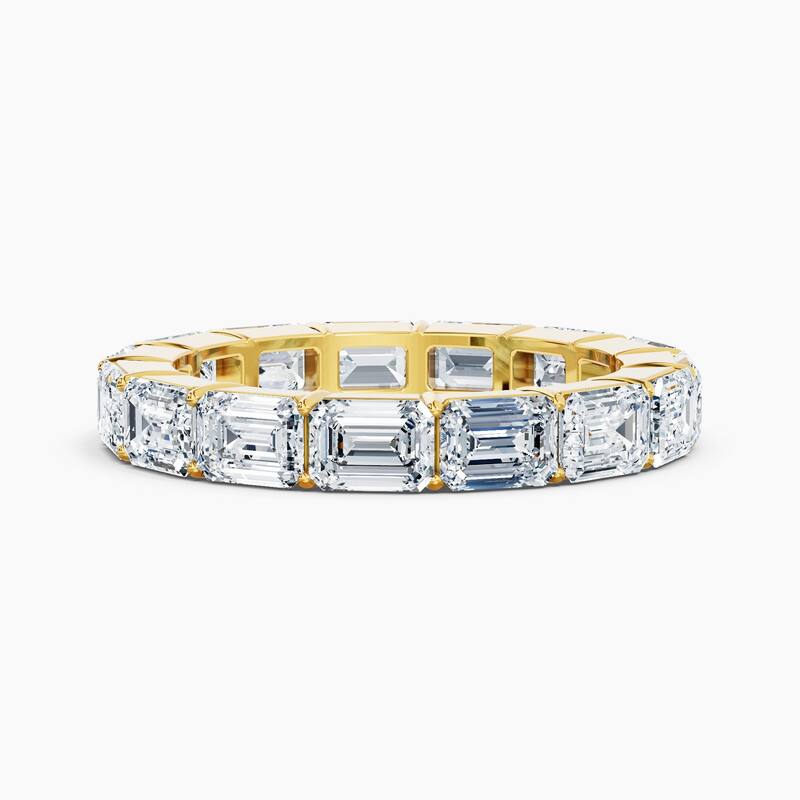 Auriya 14k Gold Emerald East-West Lab Grown Diamond Eternity Band 2.00 - 9.00 ct. tw. (F-G, VS) - 4.50 ct. wt. - 5.5 - Yellow