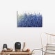 preview thumbnail 18 of 25, "Shades Of Blue Wild Flowers" Abstract Floral Landscape Canvas Wall Art