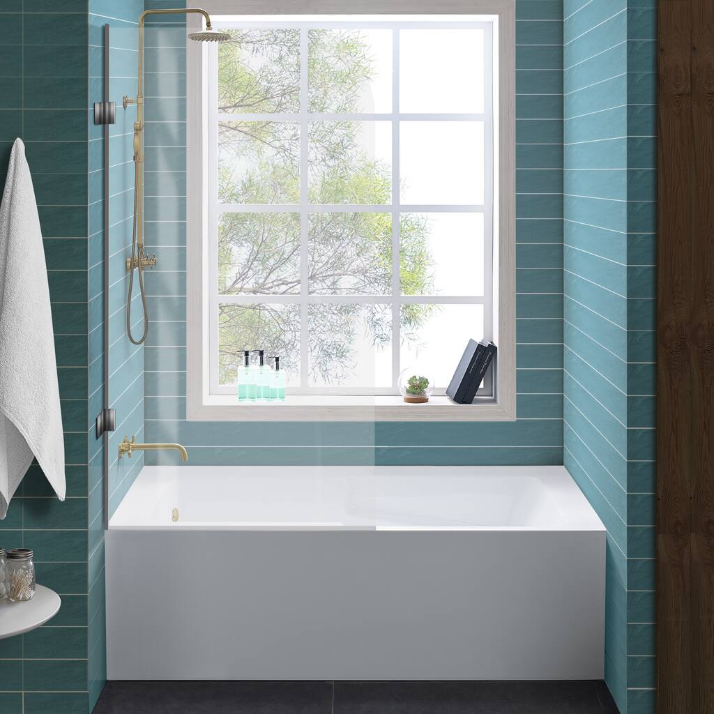 Swiss Madison Alcove Soaking Tub w/Apron Skirt 60/30 Left Hand - 60x30 Left