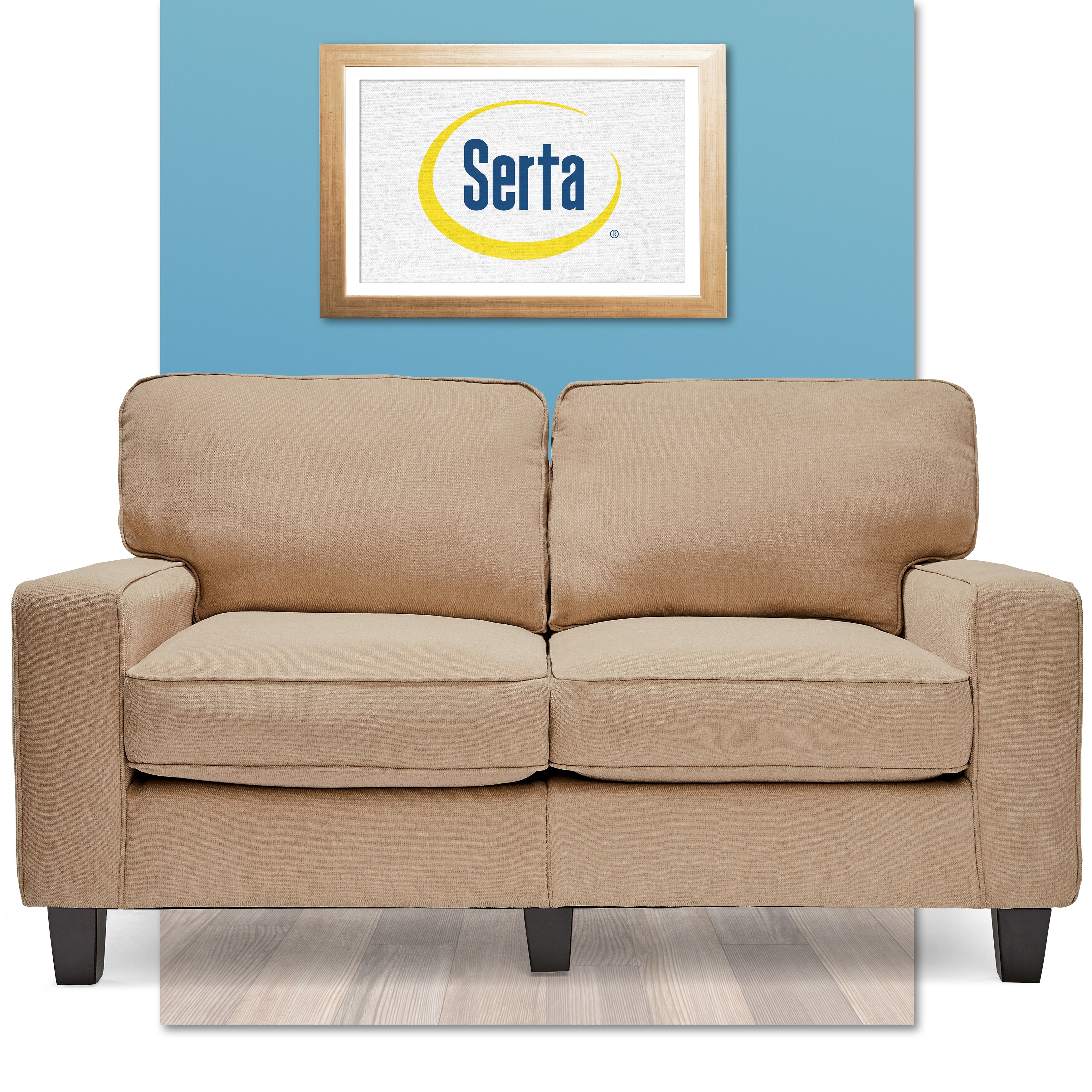 Shop Serta Rta Palisades Collection 61 Loveseat In Kingston Sand On Sale Overstock 9963816