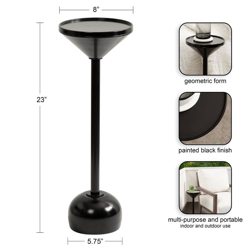 Kate and Laurel Frisk Metal Drink Table