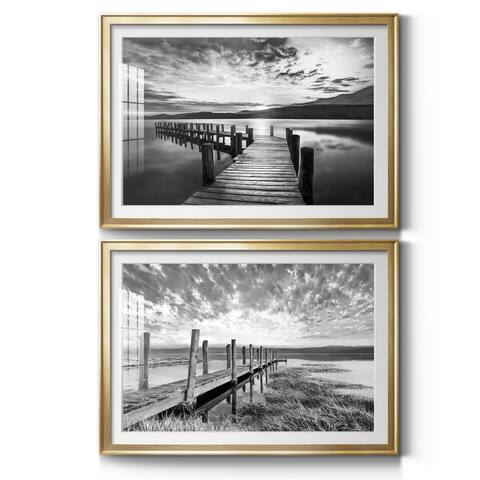 Evening Dock Premium Framed Print - Ready to Hang